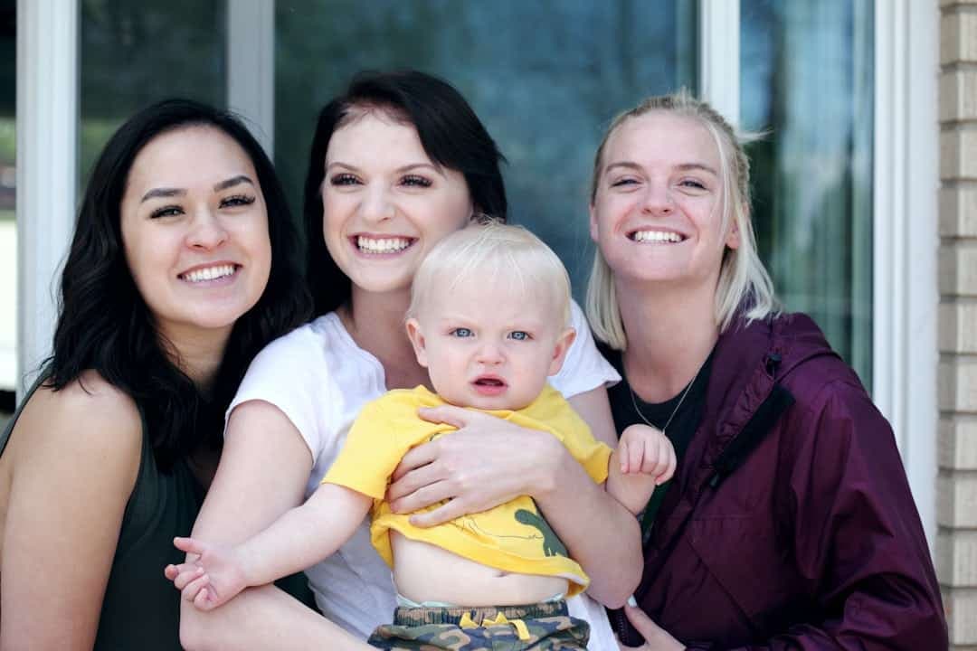 Photo smiling family